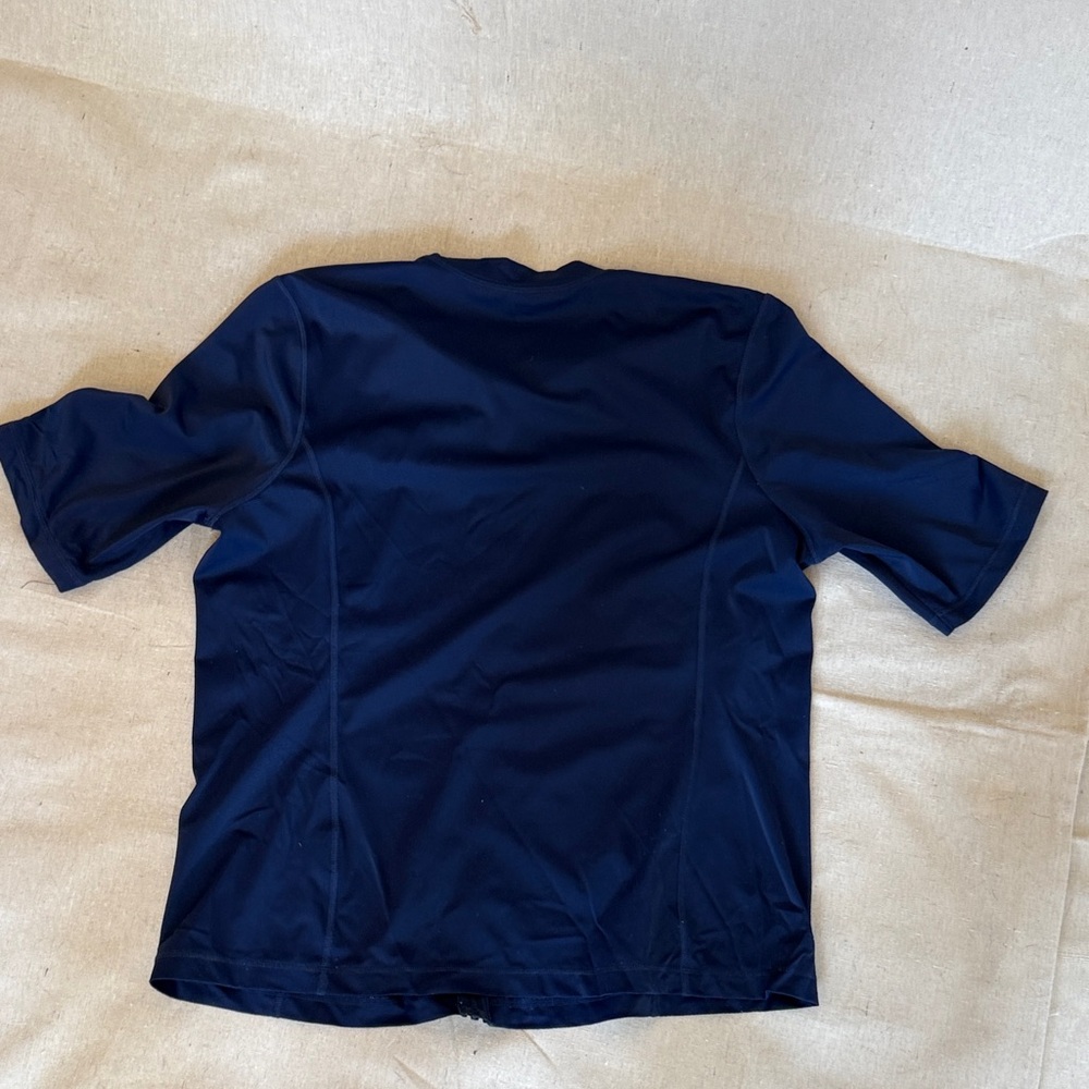 Women's - Land's' End - Short Sleeve Full-Zip Rash Guard - Size XL(18) - Navy - Picture 2 of 10